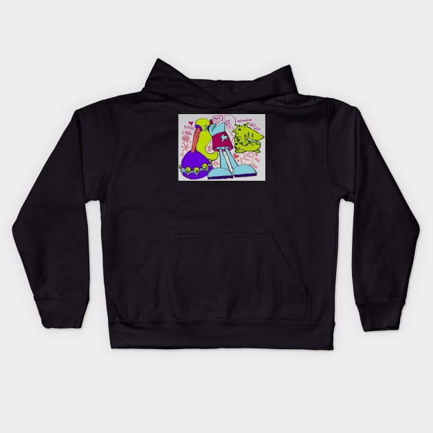 collage homestar marzipan & the cheat! Kids Hoodie by xxlisagamerxx